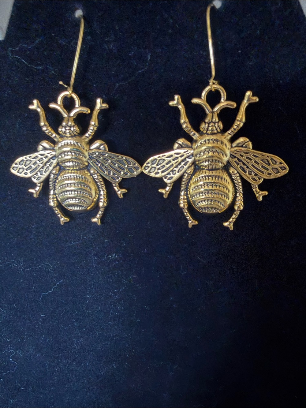 Gold Bee Drop Earrings - Women Jewelry